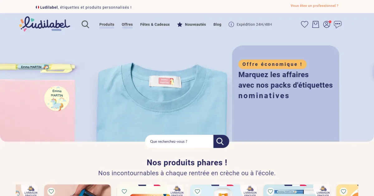 Aperçu du site Ludilabel